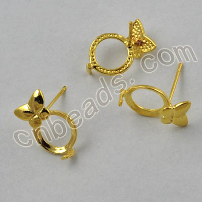 2012 popular metal ear stud wholesale from China beads factory