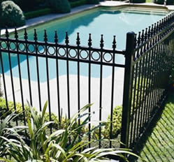 Steel pool fencing