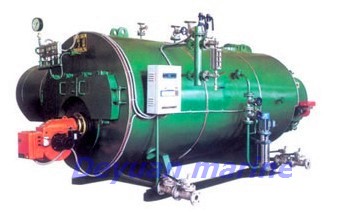 Marine horizontal oil-fired boiler