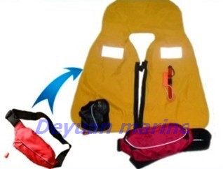 150N manual inflatable life jacket