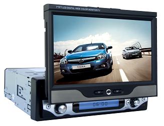 7 inch One Din In-dash Motorized TFT-LCD Monitor/TV