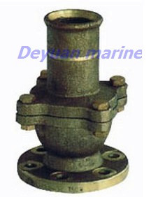 marine male thread bronze stop check valve