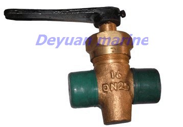 marine male thread bronze drain plug valve