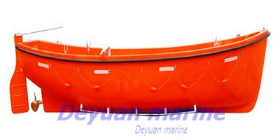 open type FRP life boat