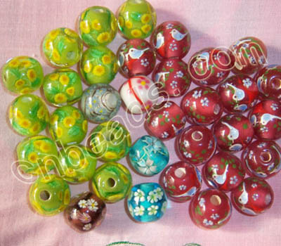 mixed handmade lampwork glass beads