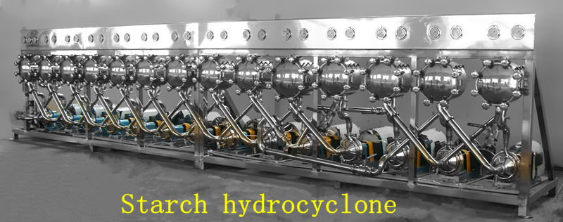 Starch hydrocyclone washing machine 