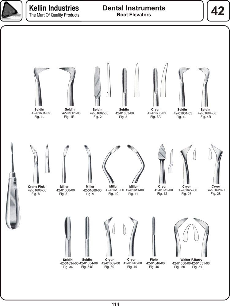 Root Elevators Dental Instruments