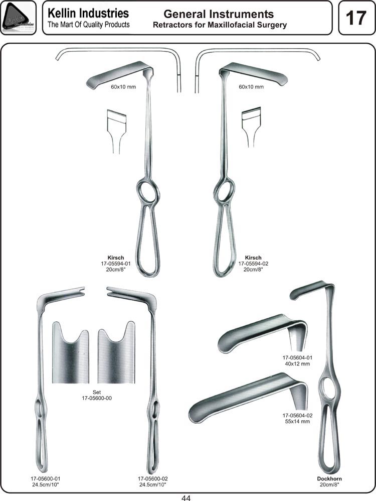 Retractors For Maxillofacial Surgery