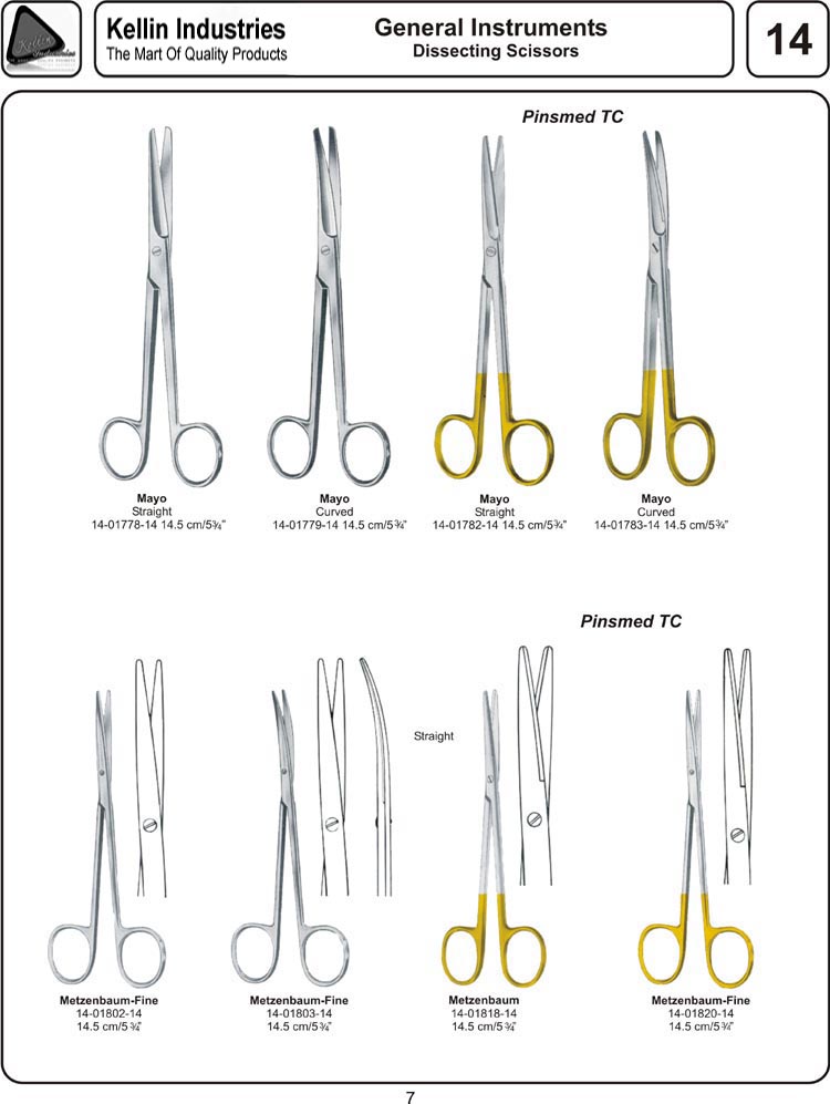 Surgical Dissecting Scissors