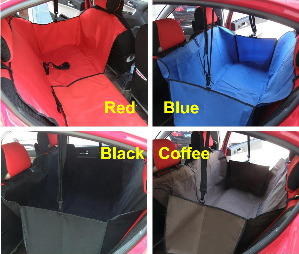 Car Auto Pet Dog Cat Safety Waterproof Hammock Back Seat Cover Carrier Protector Blanket Cushion Pad Belt Bed
