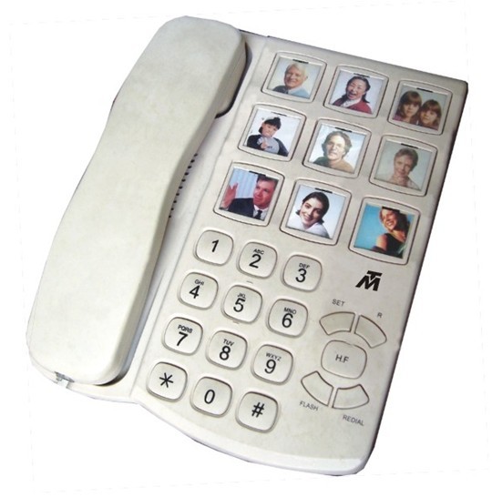 Dual caller system LCD luminance big button phone TM-P034