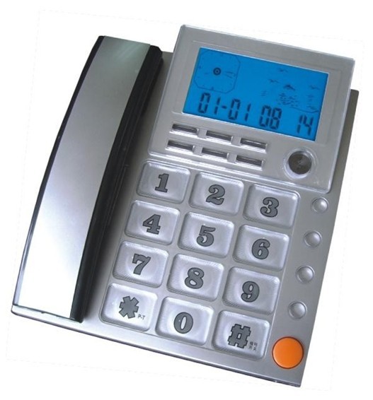 Dual caller system music on hold big button phone TM-P043