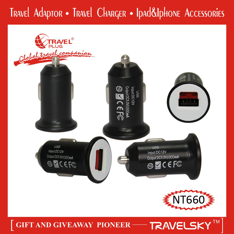 Original Mini Design- MINI USB Car Charger Perfect for Use as a Vital Component for your Car KitsNT660