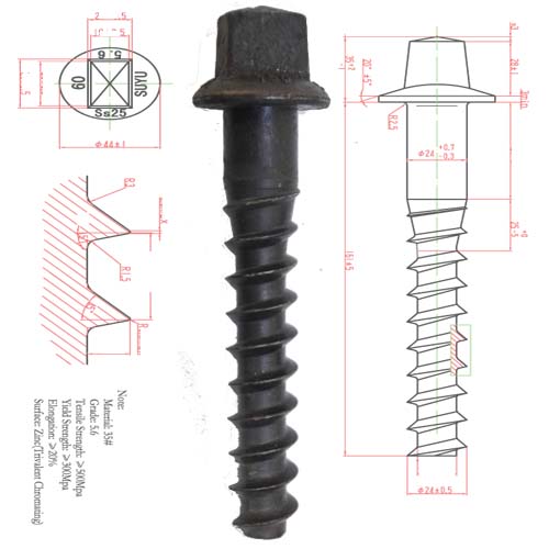 Screw spike /The manufacturer of railway fasteners