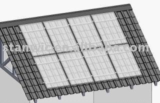 Pitched roof solar bracket mounting system