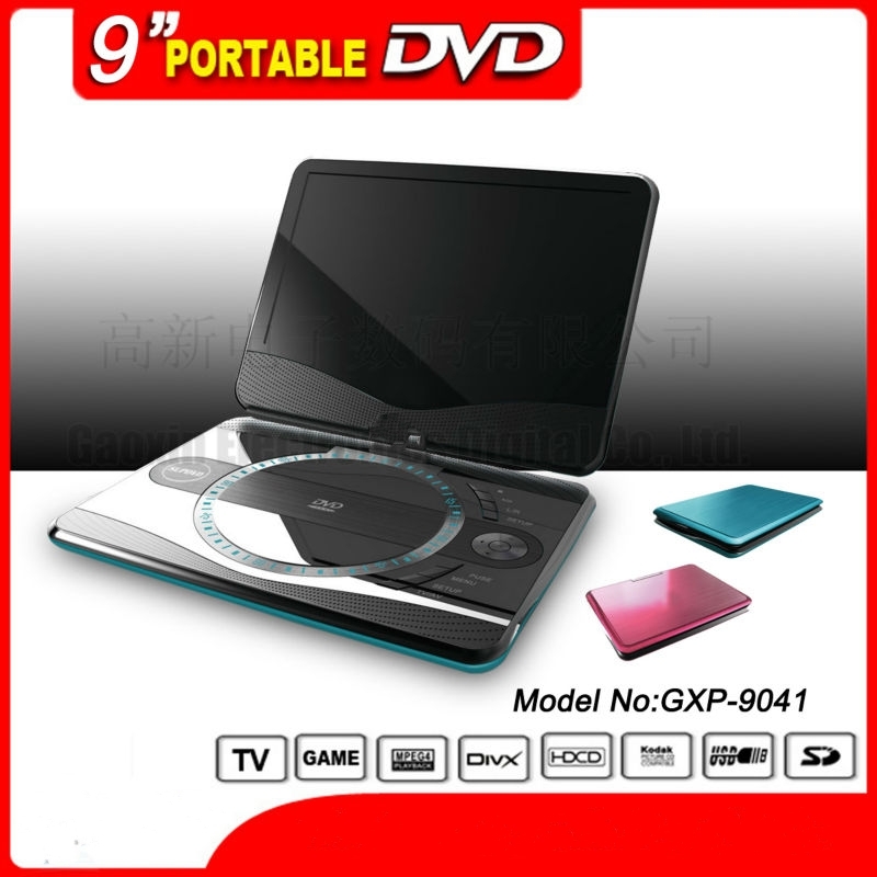 9 inch portable DVD player with L.C.D. TV.