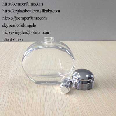 summer perfume glass bottle with cap