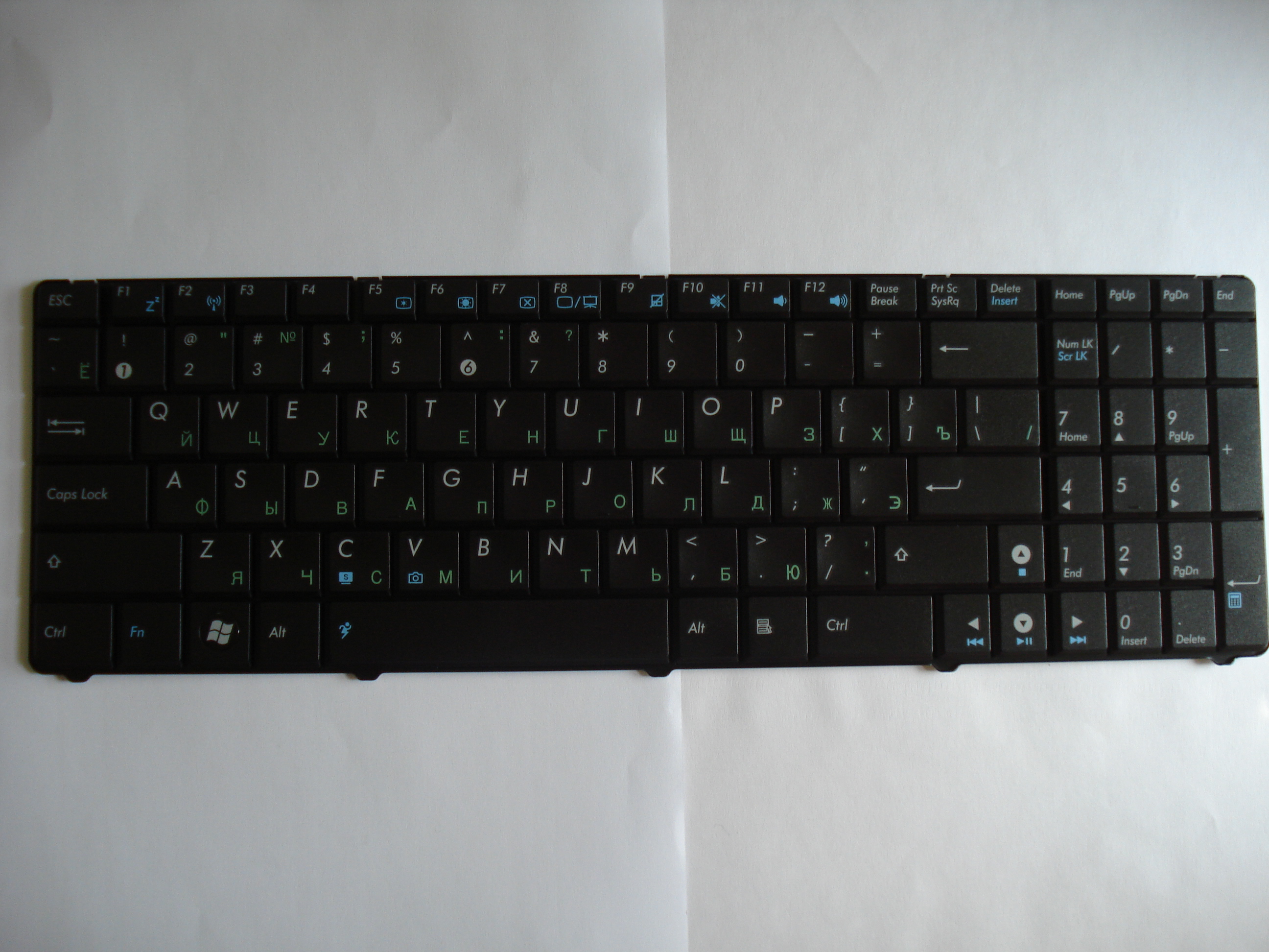 original new keyboard with frame for ASUS K50 laptop RU/US/UK