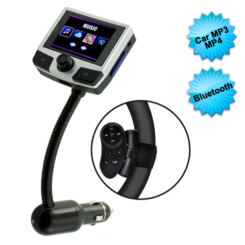 car mp3 mp4 player with bluetooth & steering wheel remote