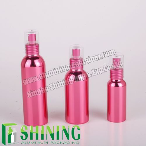 Розовый алюминиевая бутылка с УФ-покрытия вакуума 