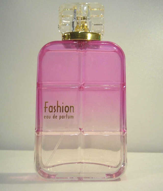 pink paint perfume glass bottles 100ml 