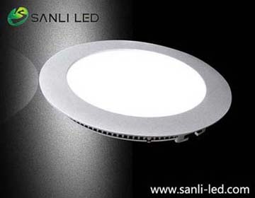 7W Round Dia180mm warm white LED Panel Light with DALI dimmable & Emergency 