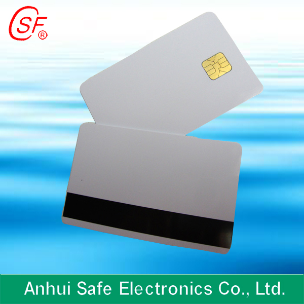 inkjet magnetic strip with chip card