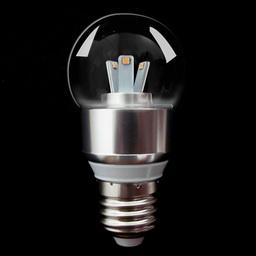 Aluminium 3W Globe candle LED Blub 220lm dimmable
