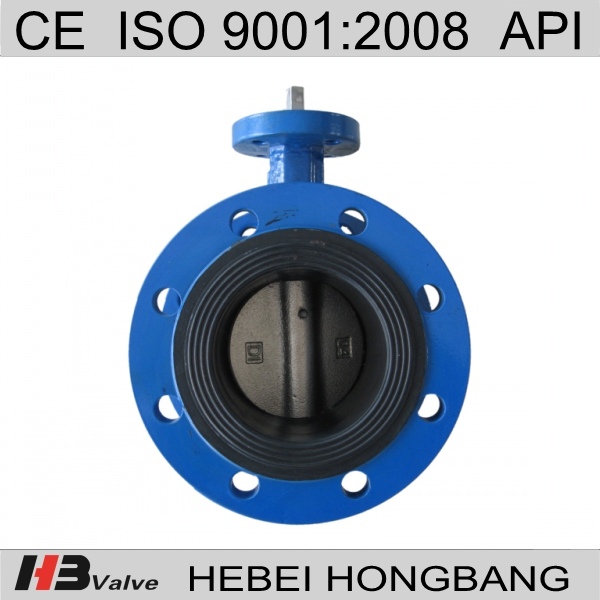 Flange soft seal butterfly valve