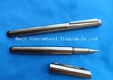 Titanium capacitance pen ball-point pen