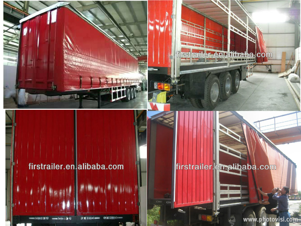 Van semitrailer/curtain sider semitrailer with high performance