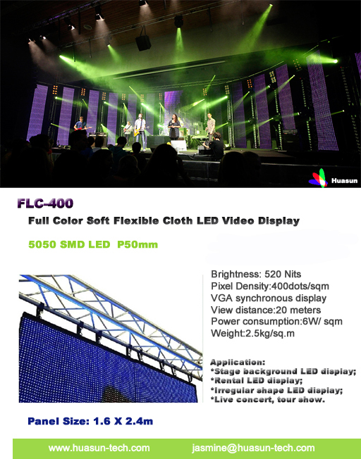 Flexible LED Curtain Display