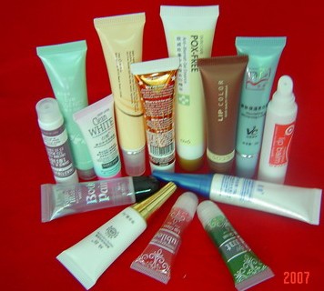 PE cosmetic packaging tube,lipstic tube