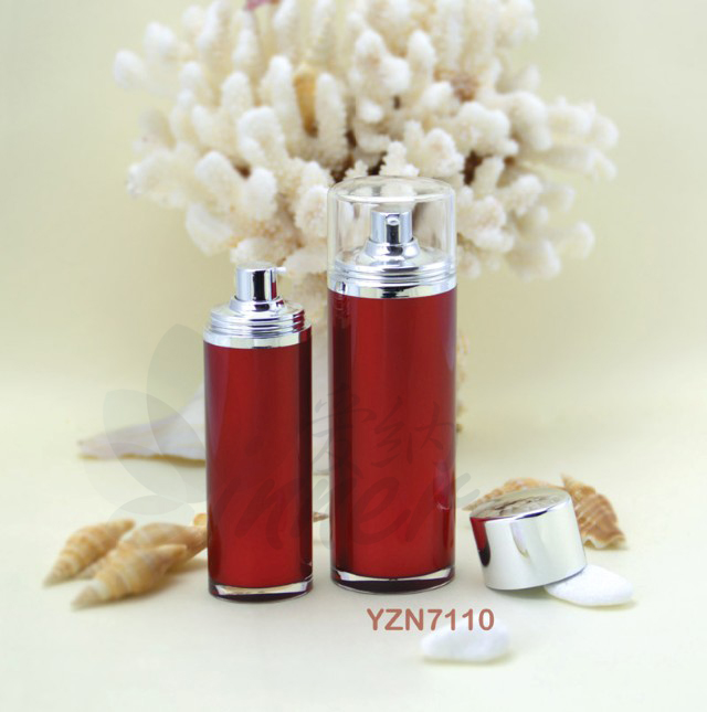 Acrylic airless pump cosmetic packaging