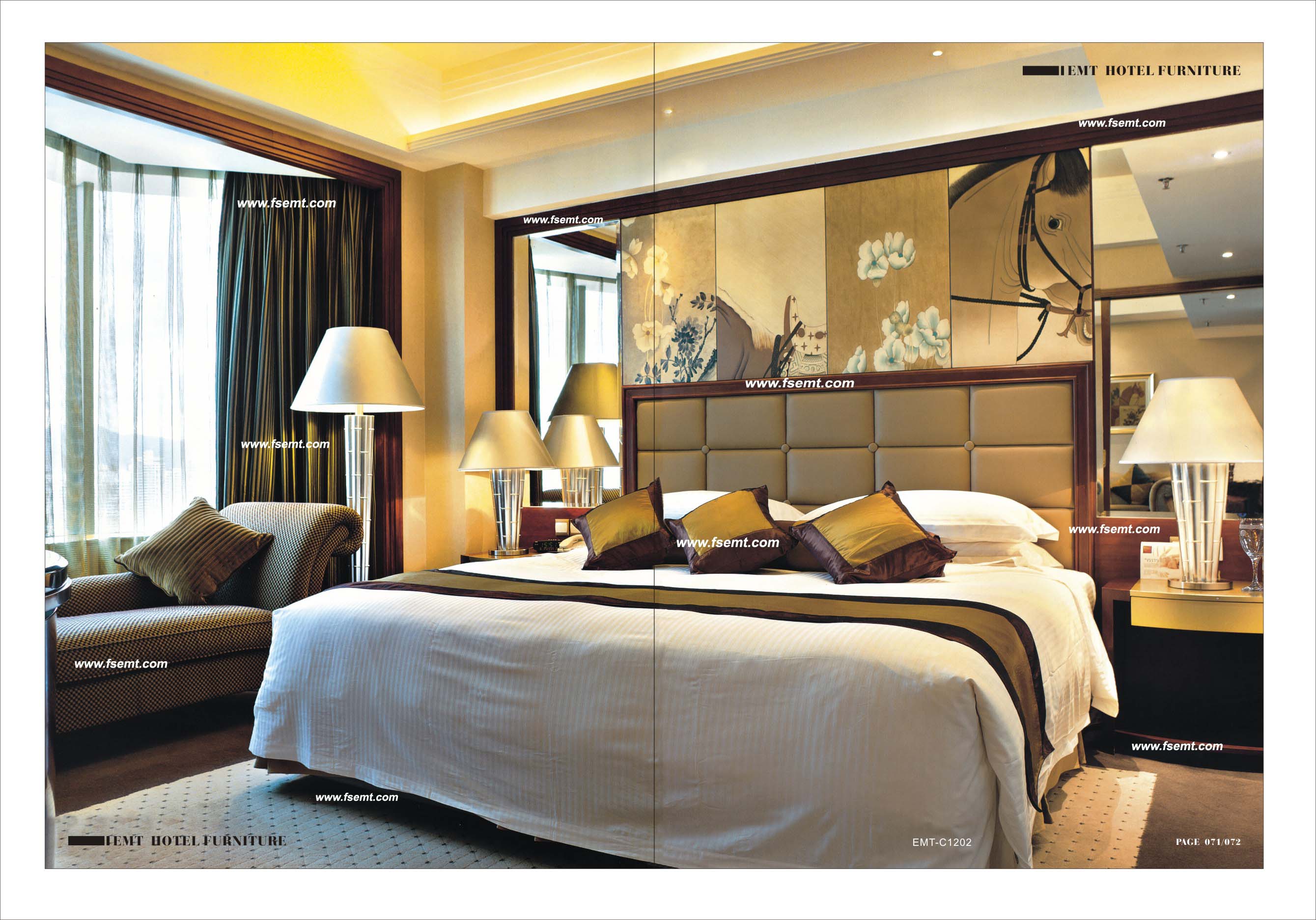 Люкс мебель спальни гостиницы для гостиницы звезды 2013(ЕМТ-B1205) 