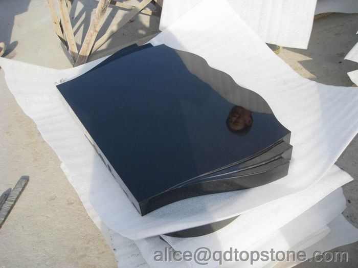 shanxi black granite tombstone