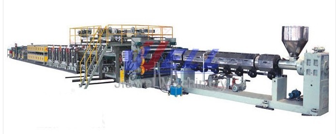 Экструзионная линия для производства композитных, полимерных алюминиево-пластиковых листов
