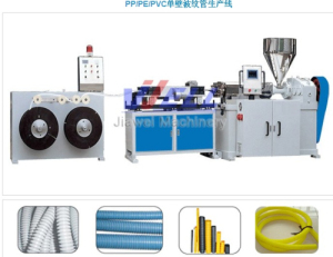 PE/ PP/PVC Single Wall Corrugated Pipe Production equipment