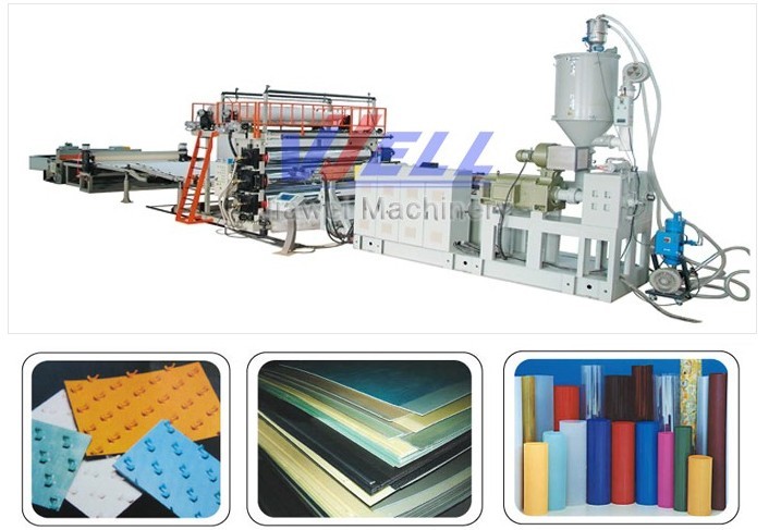 Экструзионная линия для производства полимерных пленки, листов PP/PE/PS/ABS/PVC/PBT/ многослойных и однослойных