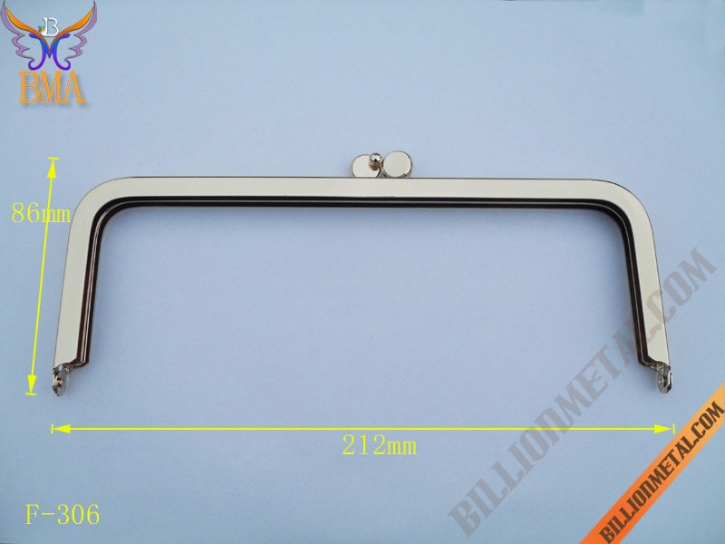212mm Shiny Gold Handbag Purse Frame(F-306)