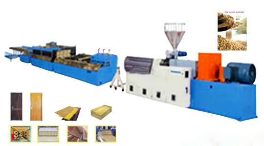 PVC/PE/PP Wood-plastic Profiled Production Line