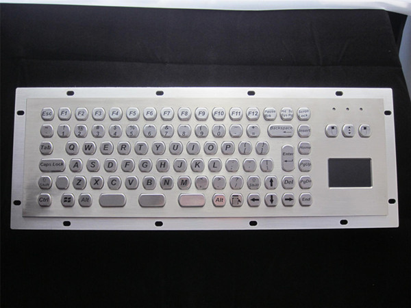 Kiosk Metal PC Keyboard With  Touchpad