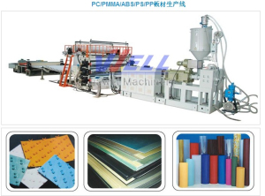 Экструзионная линия для производства полимерных пленки, листов PC/PP/PSмногослойных и однослойных