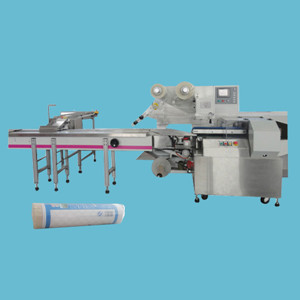 CCP-HP High-speed horizontal type packing machine [Features Overview]Horizontal packaging machine, also known as pillow packing machine , used in a variety of pharmaceutical products, led by food, gro