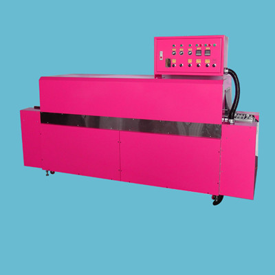 CCP-R  Jet shrink machine  [Features Overview]1. using high-pressure air type heat treatment, high stability, shrinkage effect is good;2. Conveyor rollers using intensive galvanized roller, plus heat 