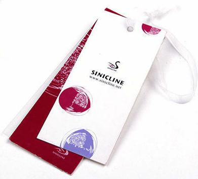 Sinicline design colorful printed paper hang tags with string