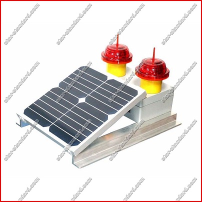 Solar Low-Intensity LED Obstruction Aviation Light Type a Compliance with Icao and Faa