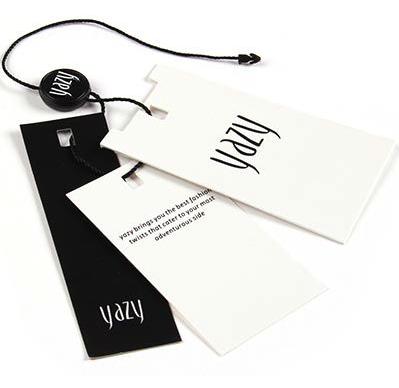 hangtags used for garments with customized logo