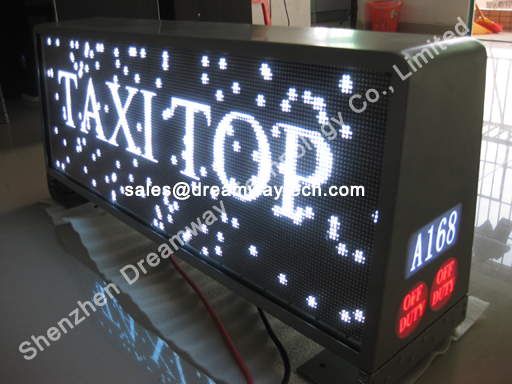 Ukraine LED Taxi Screen Advertising on Top