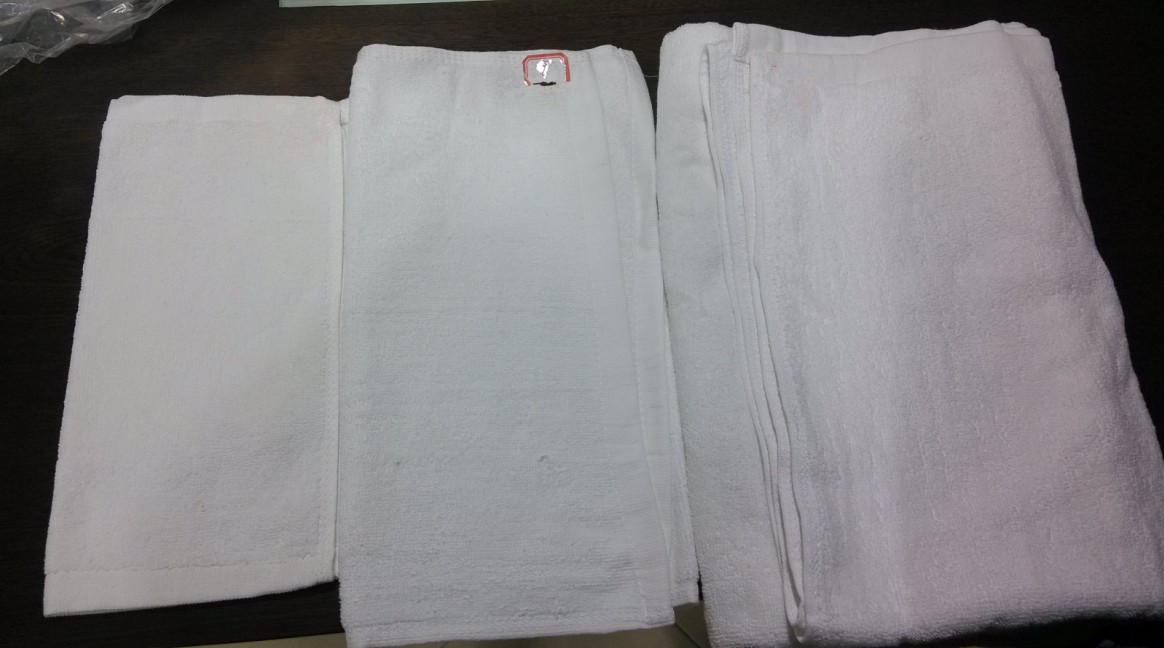 酒店白毛巾，浴巾 三件套